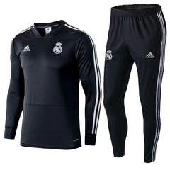 Тренировочный костюм Реал Мадрид, Черный, Взрослая, Мужская, Реал Мадрид, S