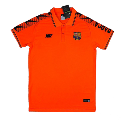 Футболка поло Барселона (FP0085), Оранжевый, Взрослая, Мужская, Оранжевый, Барселона, S