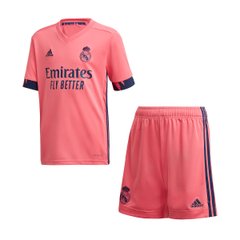 Детская футбольная форма Реал Мадрид (2020-2021), Розовый, Клуб, Детская, Короткий, 2020/2021, Выездная, Реал Мадрид, Чистая спина, Испании, XXXS (16)