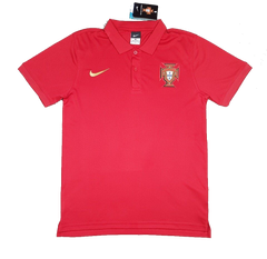 Футболка поло Португалія (FP0037), Червоний, Nike, Доросла, Чоловіча, Червоний, Португалія, S