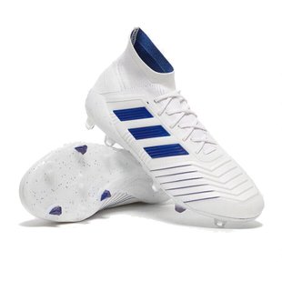 Бутсы Adidas Predator 19+ FG, Белый, 39, FG копочки, Натуральный газон