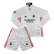 Дитяча футбольна форма Реал Мадрид довгий рукав (2020-2021), Білий, Клуб, Дитяча, Довгий, 2020/2021, Домашня, Реал Мадрид, Чиста спина, Испанії, XXXS (16)