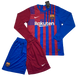 Футбольная форма Барселона домашняя длинный рукав (2021-2022), Гранатовый, Клуб, Взрослая, Мужская, Длинный, 2021/2022, Домашняя, Барселона, S, Чистая спина, Испании