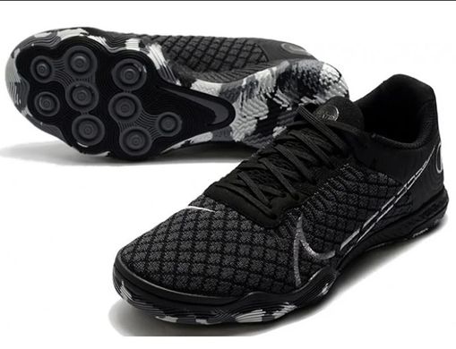 Футзалки Nike React Gato, Черный, 39, IC футзальная, Гладкая, зальная поверхность