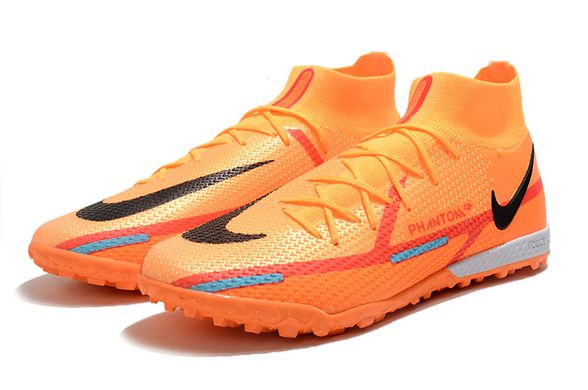 Сороконожки Nike Phantom GT2 Pro TF, Оранжевый, 39, TF многошиповки, Искусственные и естественные жесткие покрытия