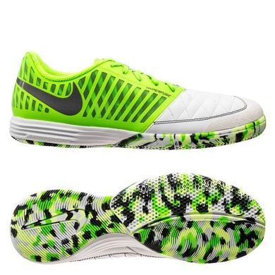 Футзалки Nike Lunargato II IC Anthracite/Electric Green, серый, 39, IC футзальная, Гладкая, зальная поверхность