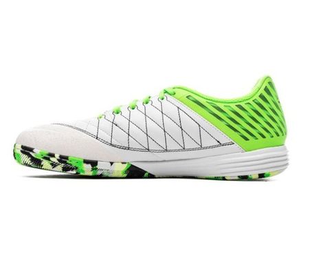 Футзалки Nike Lunargato II IC Anthracite/Electric Green, серый, 39, IC футзальная, Гладкая, зальная поверхность